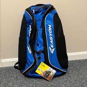 Brand New! Easton Blue and Black Men's Baseball Bag